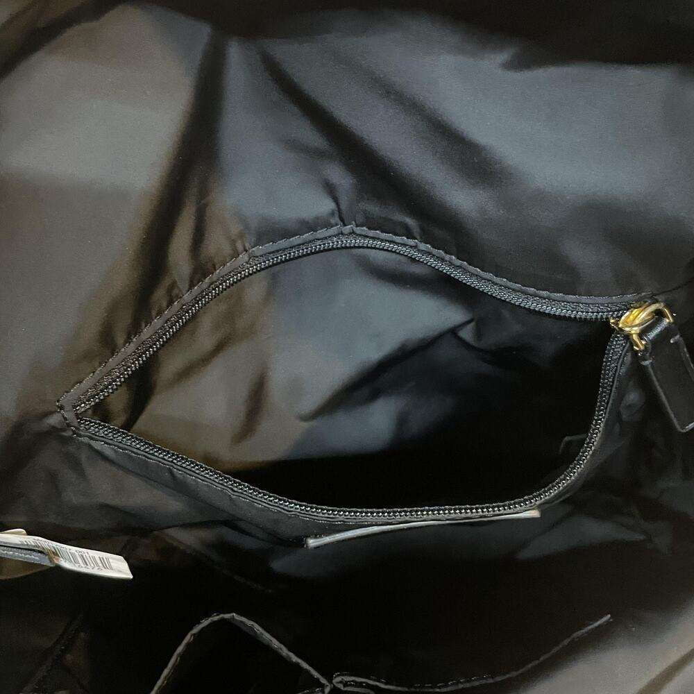 Marc Jacobs Nylon Backpack Black Gold Hardware M0012907 001 Logo Top Zip - Picture 10 of 16